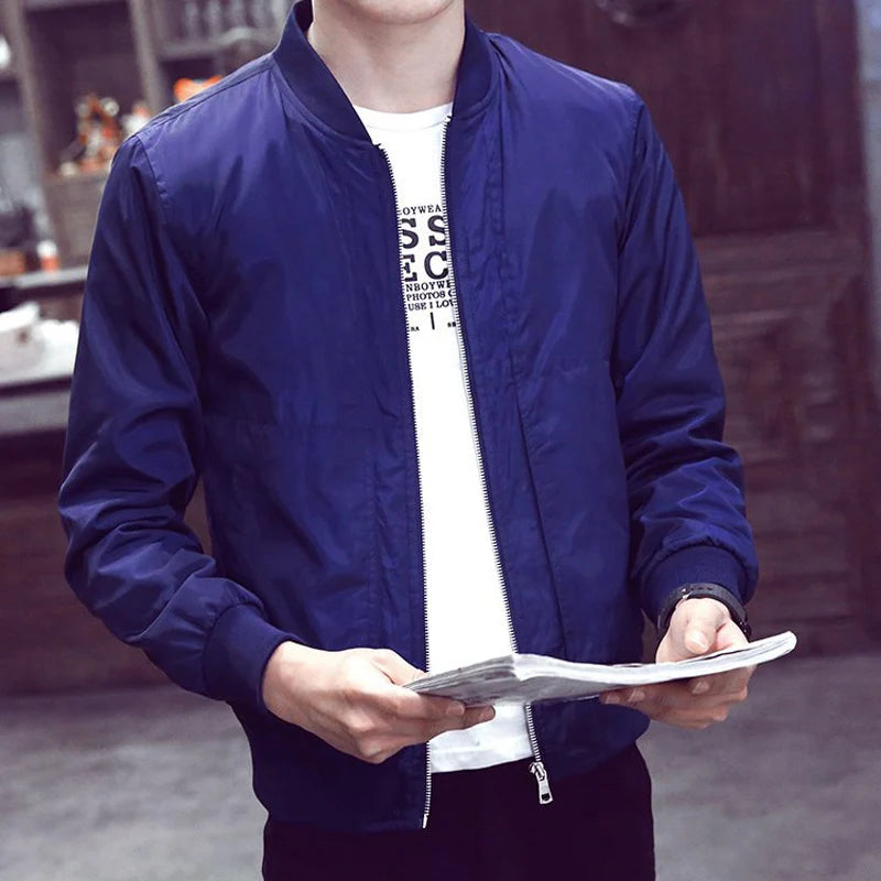 Jacket Spring Autumn Windbreaker Coats Men